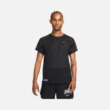 Nike Dri-Fit Adv Run Division Techknit Running Short-Sleeve Erkek Spor T-Shirt DX0853 - Siyah