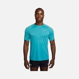 Nike Dri-Fit Adv Stride Running Short-Sleeve Mavi Spor Koşu T-Shirt - HV5203-345 - Mavi - Gri