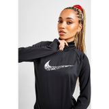 Nike Dri Fit Big Swoosh 1/4 Zip Training Runnig Sweatshirt Koşu Antrenman üstü Siyah