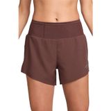 Nike Dri-Fit Brief-Lined Trail Running Short Fermuar Cepli Reflektörlü Slip Astarlı Kadın Koşu Şortu Kahverengi