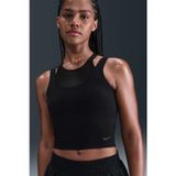 Nike Dri Fit Cropped Tank Top Kadın Antreman Crop Atlet Siyah