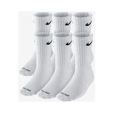 Nike Dri-Fit Cushioned Crew Orta Boy Erkek Çorap beyaz SX4446 - 1BW-Beyaz - M