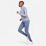 Nike Dri-Fit Essential Kadın Koşu Spor Mavi Eşofman Altı - Fermuarlı Paça ve Cepler - DH6975-491