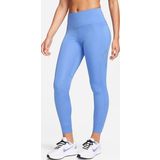 Nike Dri Fit Fast Mid Rise 7/8 Tight Hbr Kadın Toparlayıcı 3 Cebli Koşu Antrenman Taytı Mavi