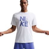 Nike Dri-Fit Hyverse Graphic Fill Erkek Beyaz Antrenman T-Shirt IF2778-100