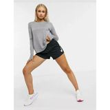 Nike Dri-Fit Kadın Uzun Kollu Tişört Gri Standart Kesim Düz Desen Nefes Alabilir Kumaş - XS