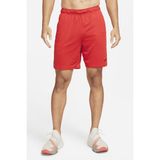 Nike Dri Fit Knith Shorts 9 Inch Red Örgü Erkek Antrenman Koşu Şortu Kırmızı - L