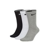 Nike Dri Fit Lightweight Crew 3pair Erkek Anrenman Çorap Siyah-Beyaz-Gri 3'lü