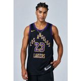 Nike Dri Fit Los Angeles Lakers 2023/24 City Edition Basketball Jersey Lebron James Basketbol Forması Siyah