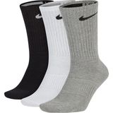 Nike Dri Fit Performance Lightweight Crew 3pair Erkek Anrenman Çorap Siyah-Beyaz-Gri 3'lü - 46 - 50 - Siyah - Beyaz - Gri