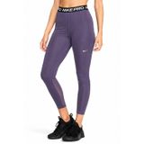 Nike Dri Fit Pro 365 Womens Tight File Detaylı Yüksek Bel Kadın Antreman Taytı Mor