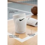 Nike Dri-Fit Profesyonel Voleybol Dizliği Beyaz-Siyah - Darbe Emici Sporcu Dizlik Seti (1 Çift)