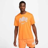 Nike Dri Fit Run Miler Erkek Tişört DX0839-836 - Turuncu