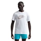 Nike Dri-Fit Run Swoosh Erkek Beyaz Koşu T-Shirt IH4238-102