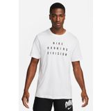 Nike Dri Fit Running Division Men's Tee Erkek Koşu Antrenman Tişörtü Beyaz
