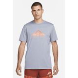 Nike Dri Fit Running Trail Erkek Gri Koşu Tişört