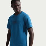 NIKE Dri-FIT Tee Run Erkek Mavi Tişört IQ3640-476