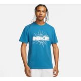 Nike Dri Fit Tee Short-Sleeve Tam Kalıp Mavi Erkek Tişört FJ2302-457