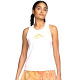 Nike Dri Fit Trail Graphic Running Kadın Koşu Antrenman Atlet Beyaz