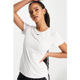 Nike Dri Fit Training One Slim Tshirt White Kadın Antreman Tişörtü Beyaz
