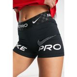 Nike Dri Fit Training Pro Graphic 3" Womens Shorts Kadın Tayt Şort Siyah