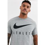 Nike Dri-Fit Traning Standart Kesim Gri Erkek Antreman Tişörtü