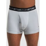 Nike Dri Fit Ultra Stretch 3 Pack Micro 3 lü Paket Kısa Boxer Siyah-Füme-Gri