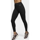 Nike Dri Fit Universa High Rise 7/8 Length Kadın Yüksek Bel Lazer Kesim Toparlayıcı 2 Cepli Dalgıç Kumaş Tayt Siyah