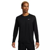 Nike Dri-Fit Uv Miler Erkek Siyah Koşu Sweatshirt