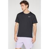 Nike Dri-Fit Uv Miler Ss Erkek Siyah Spor Tişört