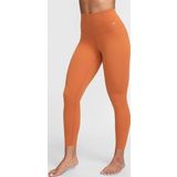 Nike Dri Fit Zenvy Gentle Support High Waisted 7/8 Leggings Kadın Yüksek Bel İç Cepli Spor Tayt Kiremit