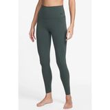 Nike Dri Fit Zenvy Gentle Support Infina Soft Womens Training Tight Yüksek Belli Toparlayıcı 7/8 Kadın Antreman Taytı Yeşil