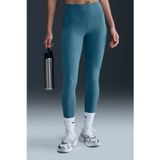 Nike Dri Fit Zenvy Gentle Support Infina Soft Womens Training Tight Yüksek Belli Toparlayıcı 7/8 Soft Kumaş Kadın Antreman Taytı Mavi