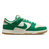 Nike Dunk Low Leather Women Sneaker Hakiki Deri Beyaz Yeşil Kadın Spor Ayakkabı