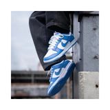 Nike Dunk Low Retro Polar Blue Erkek Sneaker Ayakkabı-Sportxoutlet - Beyaz - Açık Mavi