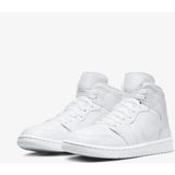 Nike DV0991 111 Air Jordan 1 Mıd Kadın Spor Ayakkabı - 001-Beyaz