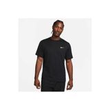 Nike DV9839-010 M NK DF UV HYVERSE SS Bisiklet Yaka Düz Siyah Erkek T-shirt