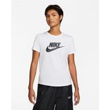 Nike DX7906-100 W NSW TEE ESSNTL ICN FTR Bisiklet Yaka Düz Beyaz Kadın T-Shirt