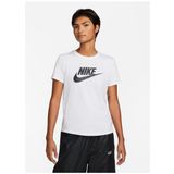 Nike DX7906-100 W NSW TEE ESSNTL ICN FTR Bisiklet Yaka Düz Beyaz Kadın T-Shirt