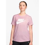 Nike DX7906-663 W NSW CLUB SS TEE ICN FT Pembe Kadın T-Shirt