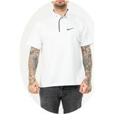 Nike EF-4545 Beyaz Erkek Battal Polyester Mesh Polo Yaka T-Shirt