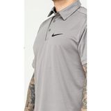 Nike EF-4545 Gri Erkek Battal Polyester Mesh Polo Yaka T-Shirt