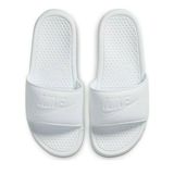 Nike Erkek Benassi Solarsoft Slide Atletik Sandalet, Beyaz/Beyaz-beyaz, 6
