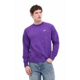Nike Erkek Beyaz Sweatshirt L Beden M NK CLUB BB CREW Modeli