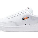 Nike Erkek Court Vintage Prem Tenis Ayakkabısı, Beyaz Beyaz Tamamen Turuncu Siyah, 42.5 EU