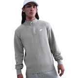 Nike Erkek Gri Sweatshirt M Beden M NK CLUB BB HZ TOP Modeli