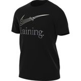 Nike Erkek M Nk Df Tee Training Hbr T-Shirt, Siyah, M