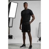 Nike Erkek Siyah Fermuarlı Cepli Antrenman ve Koşu Şortu Dri-Fit Kumaş