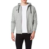 Nike Erkek Team Club 20 Kapüşonlu ceket,Dk Grey Heather / Schwarz / Schwarz,S