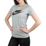 Nike Essntl Icon Futura Kısakol Kadın T-Shirt Gri